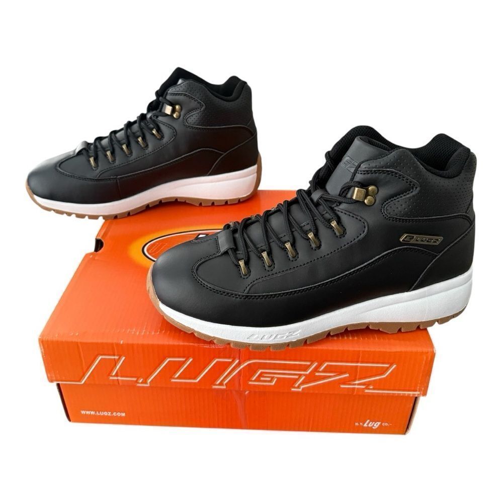 Lugz Rapid Black White Gum Sneaker Boots Men's Size 9 NIB MRAPIV-012 - Picture 3 of 11